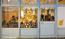 Weihnachtliches Schaufenster in Koblenz