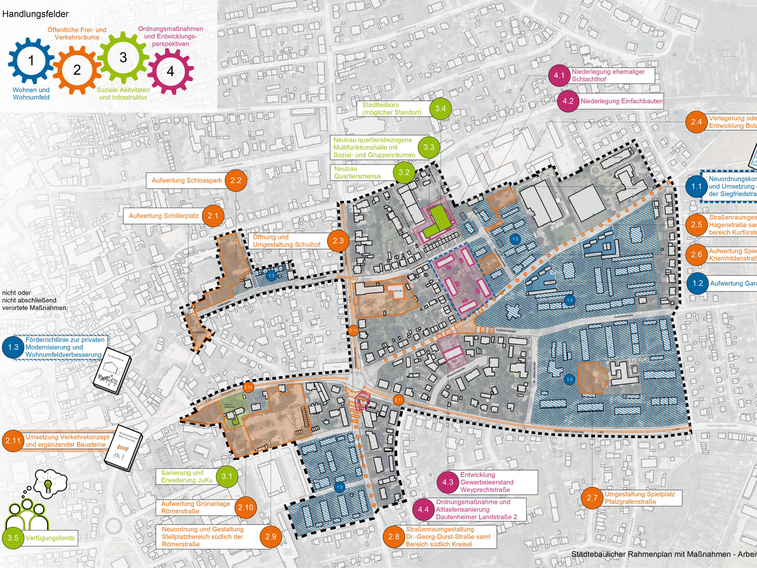 Alzey - Rahmenplan Soziale Stadt Alzeyer Osten - Arbeitsstand Mai 2021