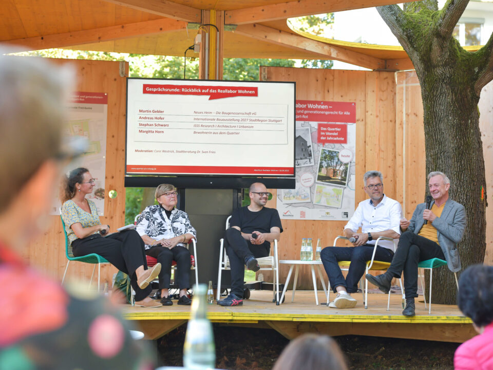 Abschlussveranstaltung zum Reallabor Wohnen in Stuttgart-Rot